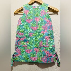 Lilly Pulitzer Kids Dress in Pink and Green Floral Sz 5